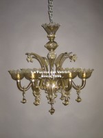 Lampadari Murano classico pendagli oro colorato
