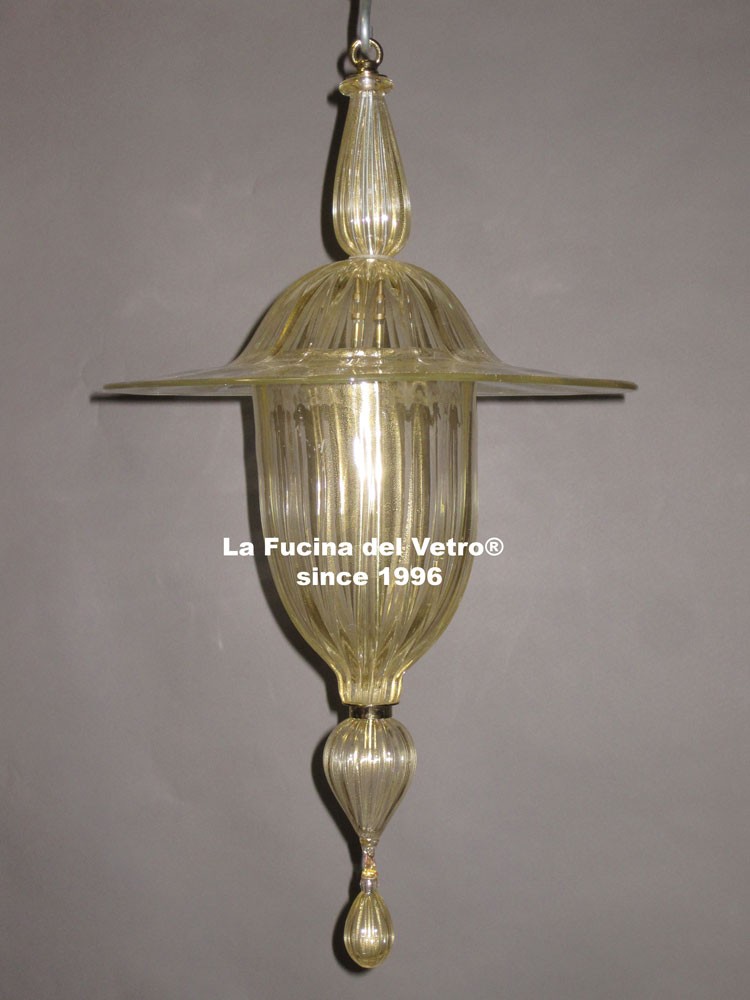 Lanterna in vetro di Murano "LANTERNA DORATA"