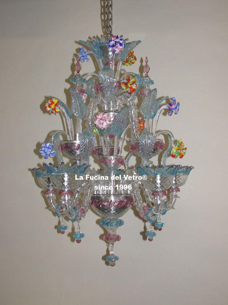 Lampadario in vetro di murano minirezzonico in pasta vendita on line Lampadario in vetro di murano