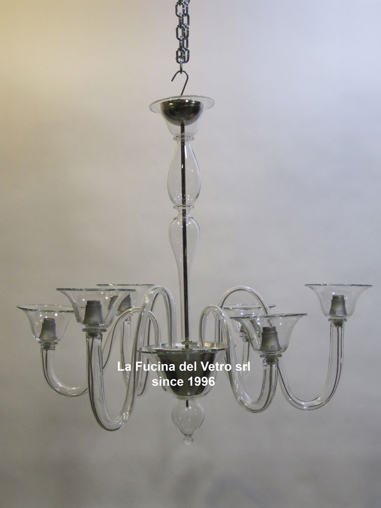 Lampadario in vetro di murano moderno alternato vendita on line Lampadari moderni murano
