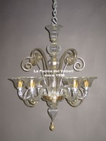 Lampadari Murano pastorale oro