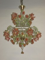 Lampadari Murano roseto reale